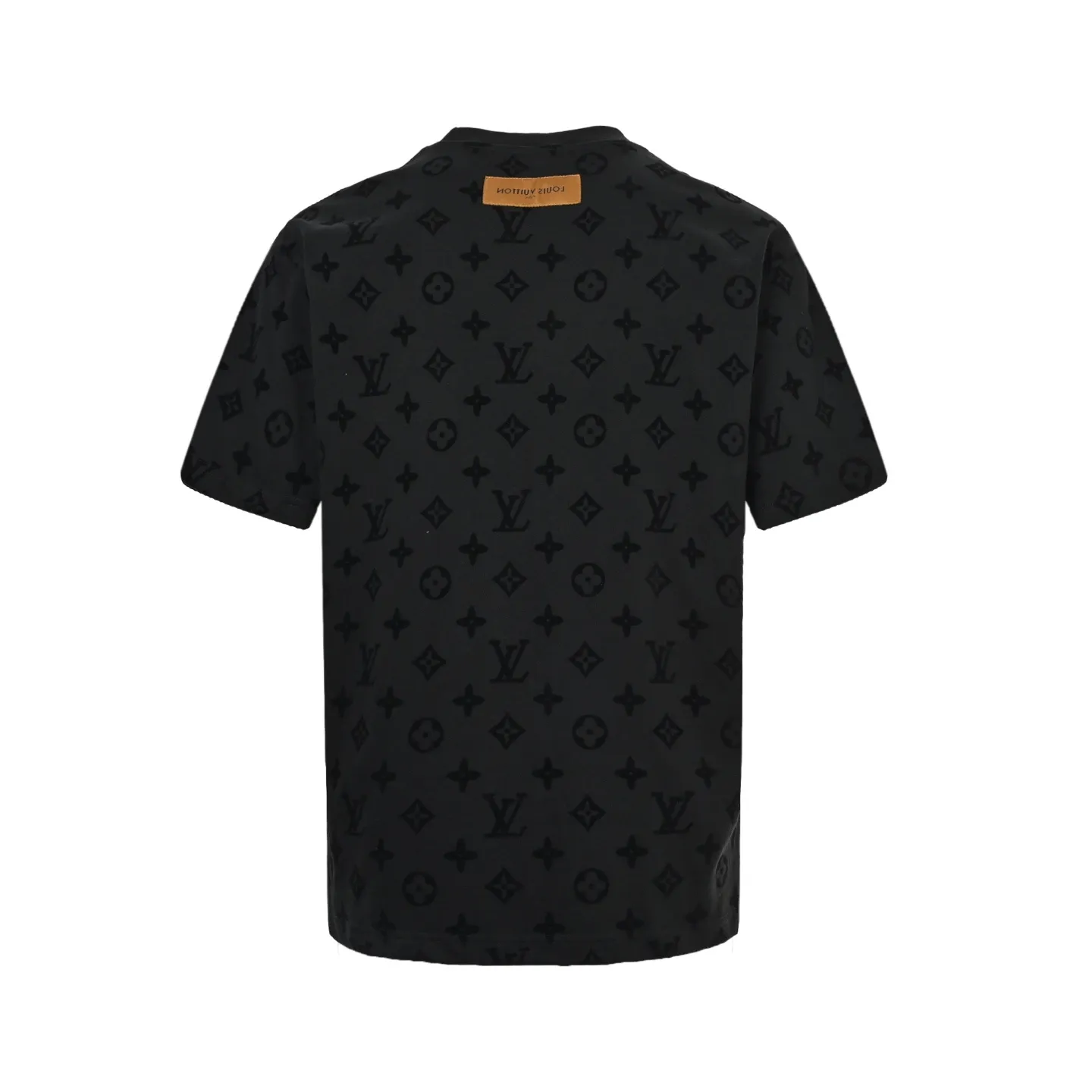Louis Vuitton/Louis Vuitton 26ss all-over printed old flower flocking short sleeves
